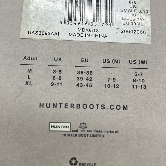 Hunter Boot Socks NWT Tall Boot Socks Honeysuckle Leopard Sz Large. MS1928D - Picture 4 of 7